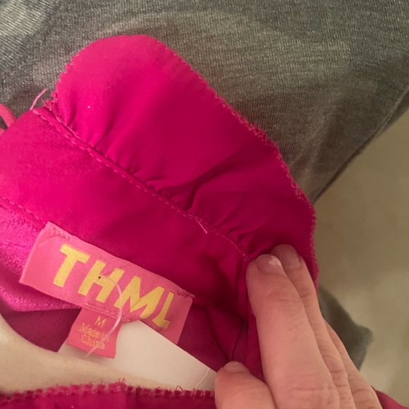 THML Fuchsia Ruffle Dress - Picture 2 of 2